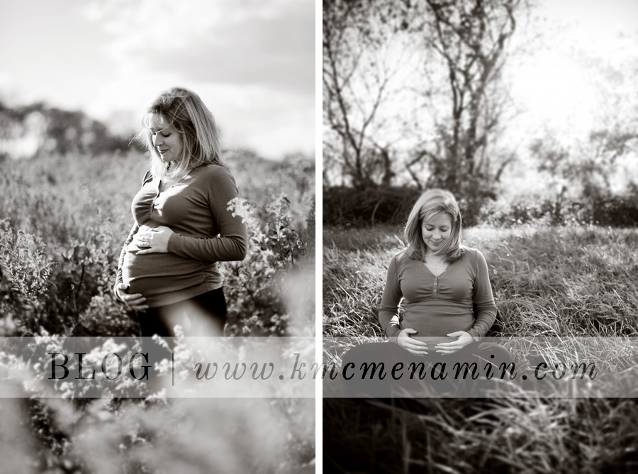 Black-and-White Maternity Session - Stinsman Photography